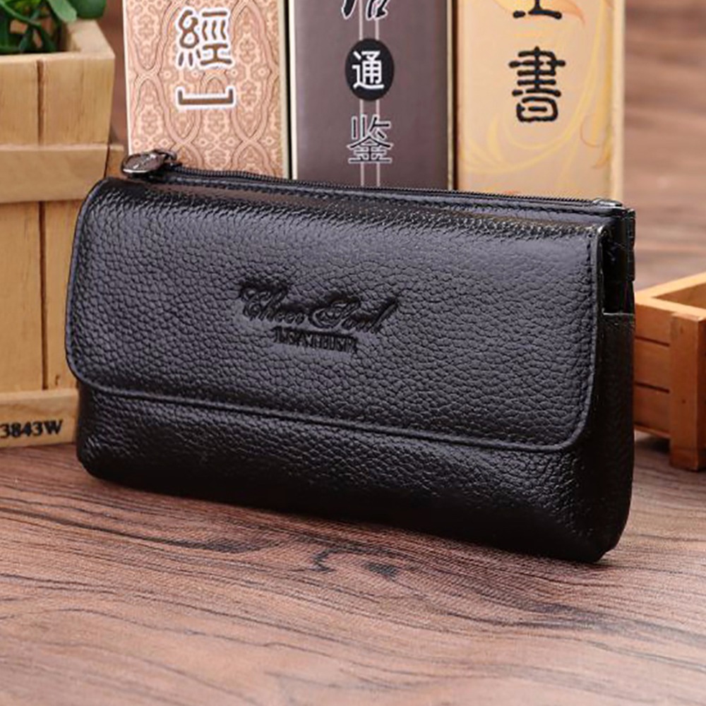 Leather Work Bag Men - جلد طبيعي فاني حزمة للرجال ،