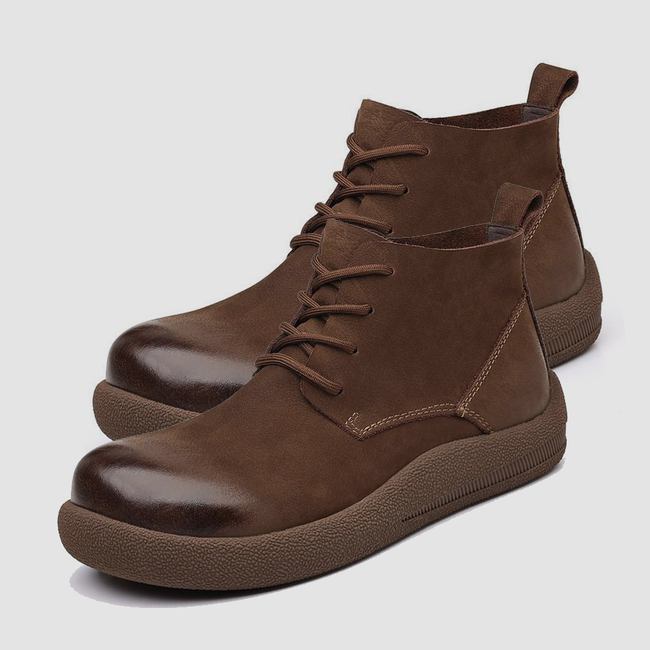 Leather Work Western - LIHUAMAO جلد البقر أحذية العمل دراجة