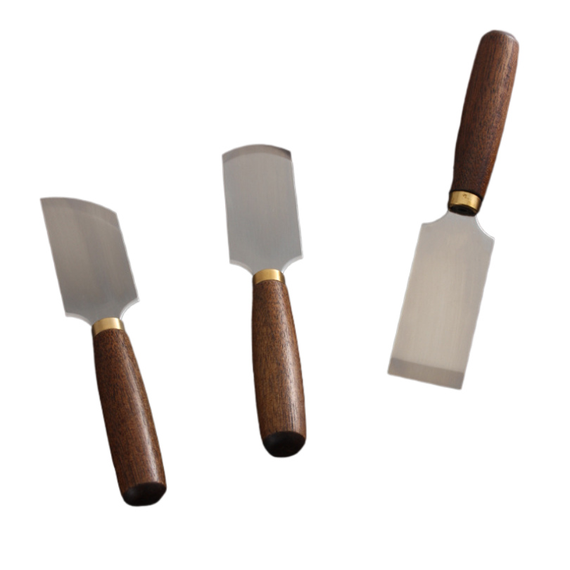 Round Knife Leatherwork - سكين ياباني لتقشير الجلد بمقبض من