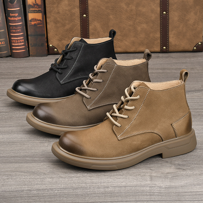 Leather Work Western - أحذية عمل من جلد البقر من