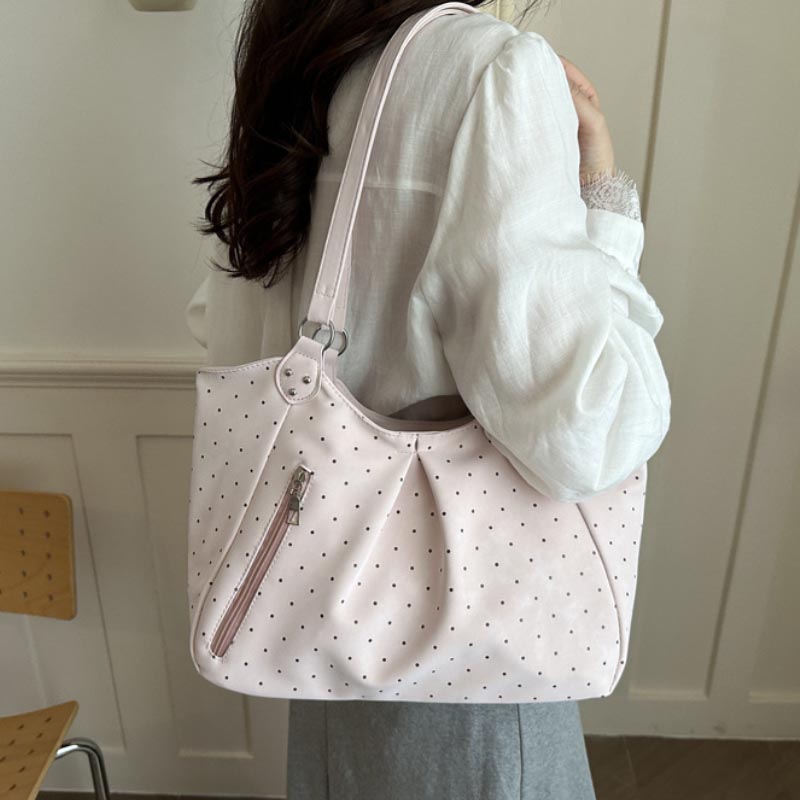 حقيبة كتف كورية منقطة بتصميم ر - مراجعة Leather Work Duffle وسعره