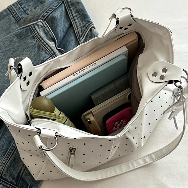 حقيبة كتف كورية منقطة بتصميم ر - مراجعة Leather Work Duffle وسعره