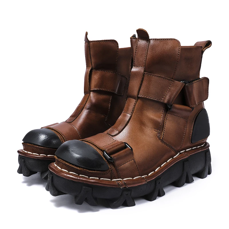 أحذية رجالية من الجلد الطبيعي  - مراجعة Leather Work Western وسعره