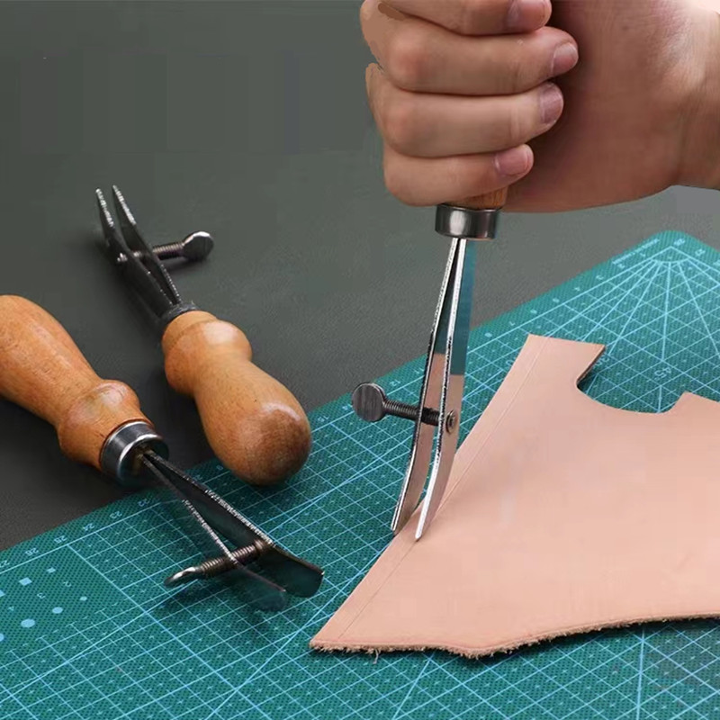 قابل للتعديل الجلود حافة كريسر - مراجعة Groover Stitching Tool وسعره