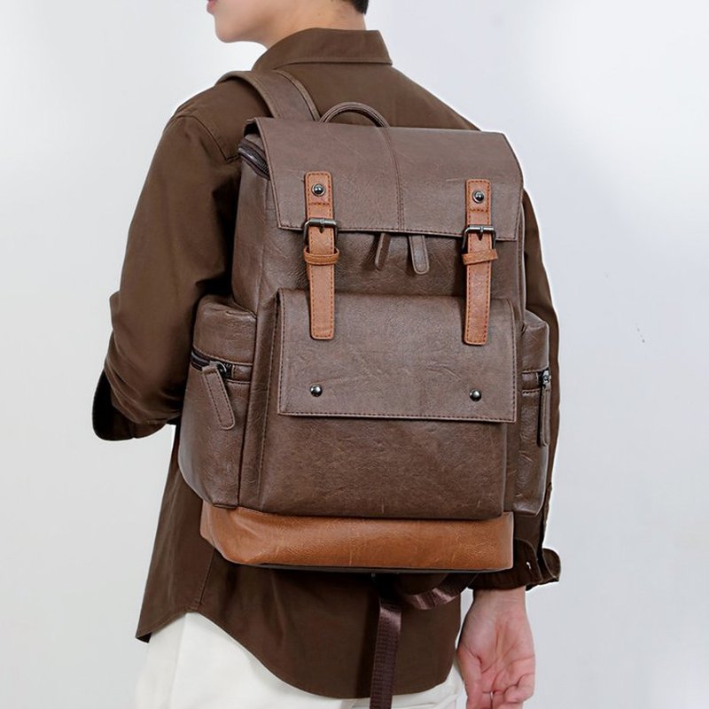 حقيبة ظهر جلدية رجالية جديدة ب - مراجعة Leather Work Bag Men وسعره