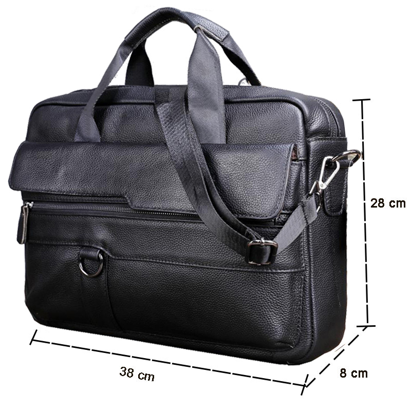 الرجال كبيرة جلد طبيعي حقيبة ي - مراجعة Leather Work Bag Men وسعره