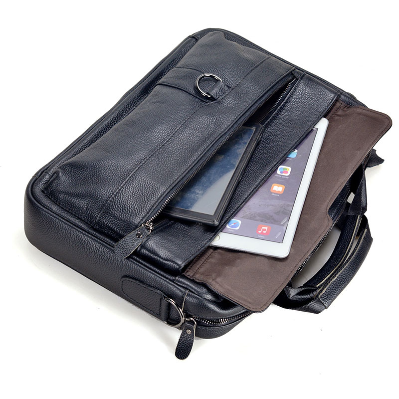 الرجال كبيرة جلد طبيعي حقيبة ي - مراجعة Leather Work Bag Men وسعره