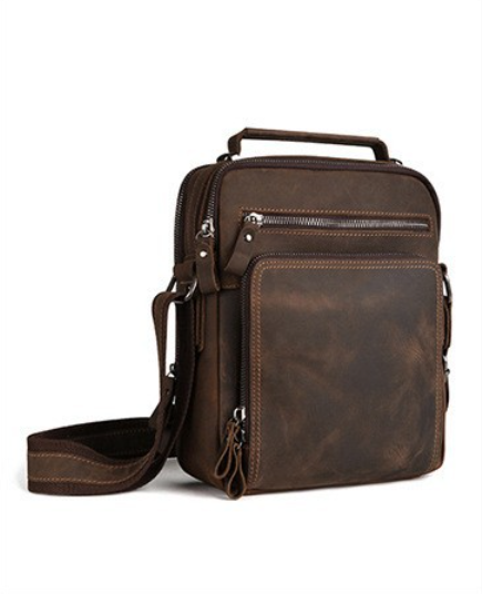 حقيبة كتف رجالية من الجلد الطب - مراجعة Leather Work Bag Men وسعره