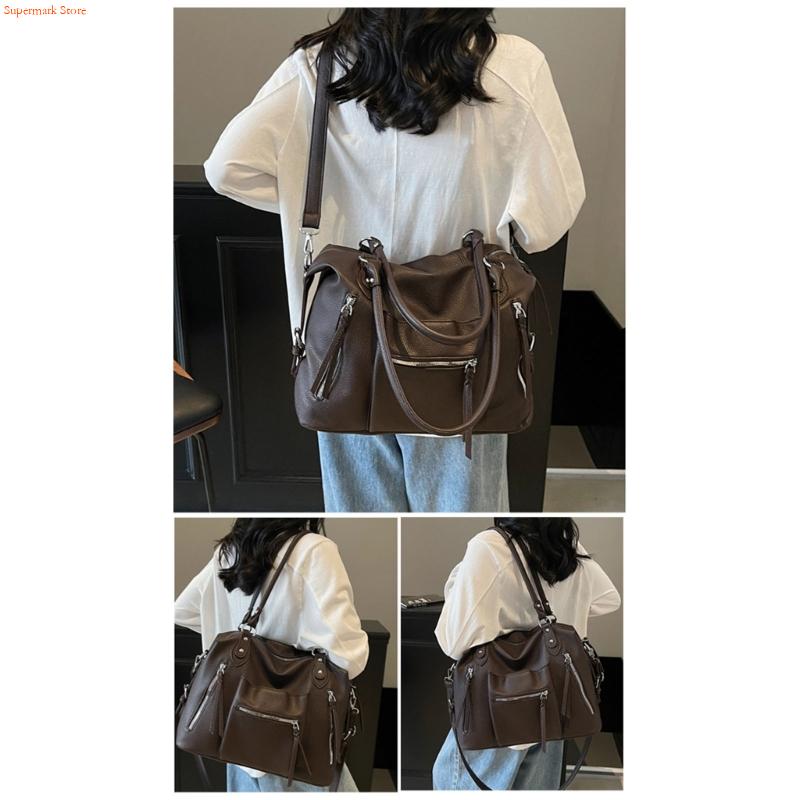 Q5WE حقيبة تحت الإبط متعددة ال - مراجعة Leather Work Duffle وسعره