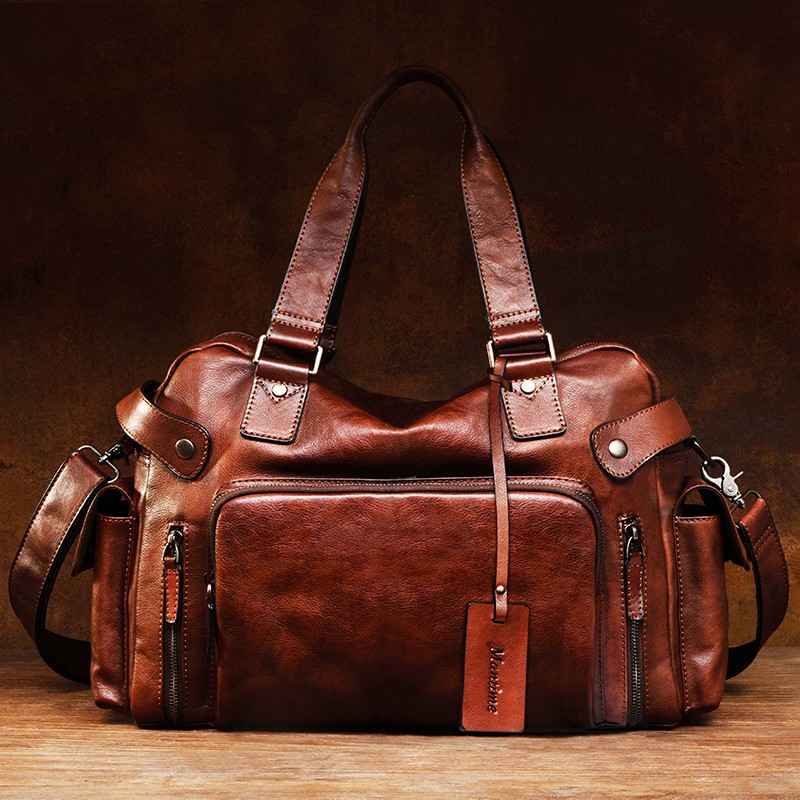 حقيبة رجالية كلاسيكية من الجلد - مراجعة Leather Work Bag Men وسعره