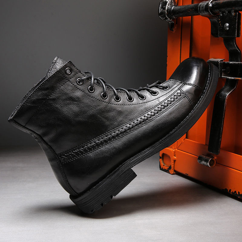 أحذية رجالية للكاحل موديل 2026 - مراجعة Leather Work Fabric وسعره
