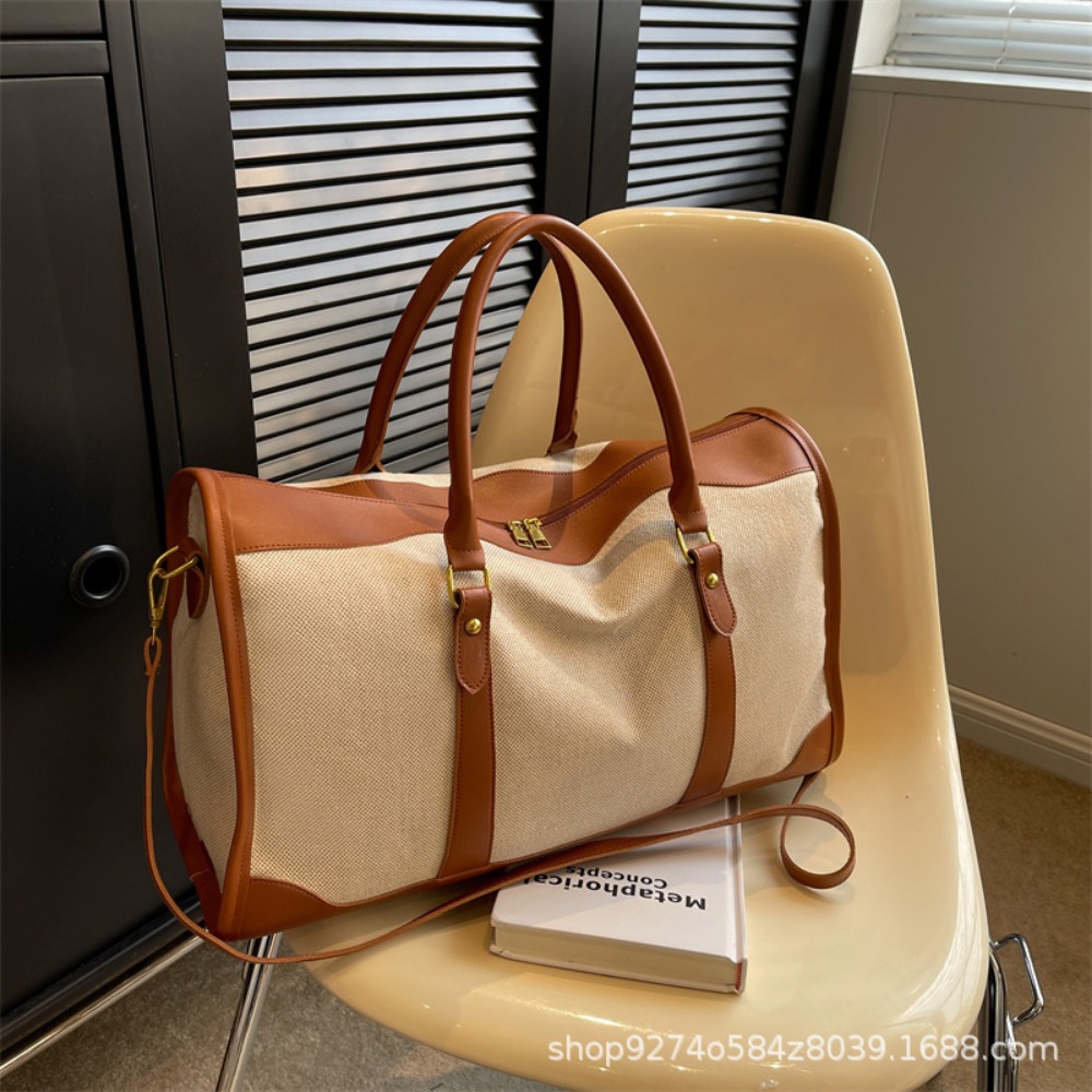 حقيبة يد قماشية وجلدية عتيقة ا - مراجعة Leather Work Duffle وسعره