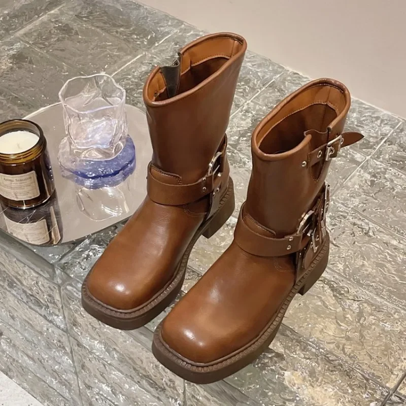 Women's Ankle Boots Autumn Wor - مراجعة Leather Work Western وسعره