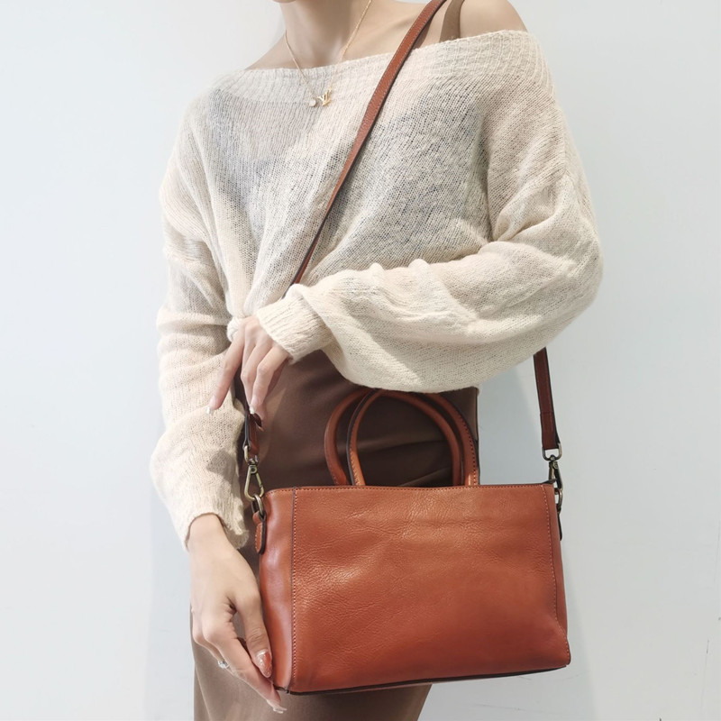 حقائب جلد البقر الطبيعي للنساء - مراجعة Leather Work Handbags For Women وسعره