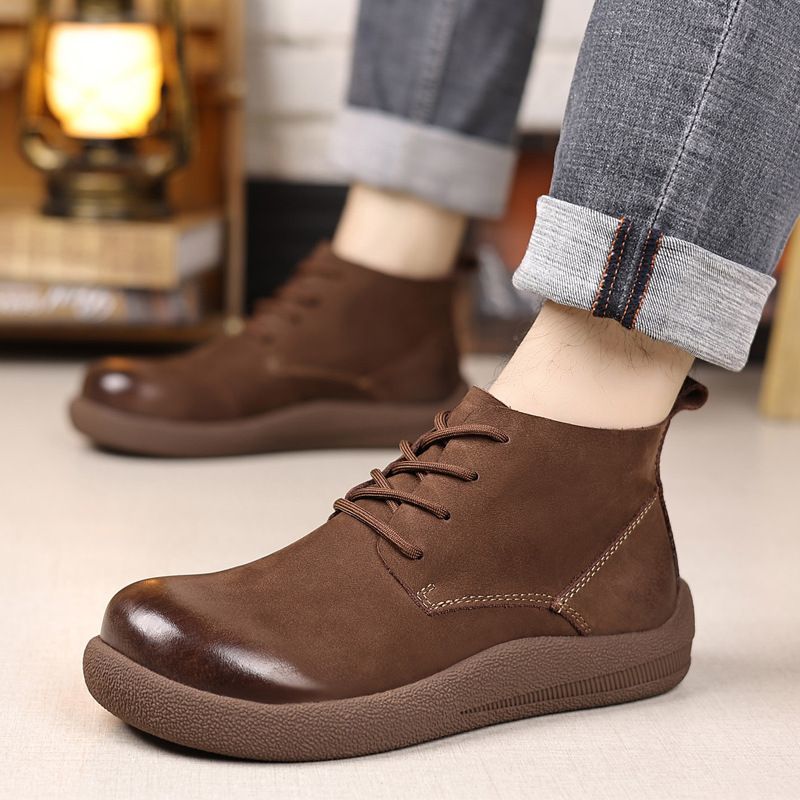 LIHUAMAO جلد البقر أحذية العمل - مراجعة Leather Work Western وسعره