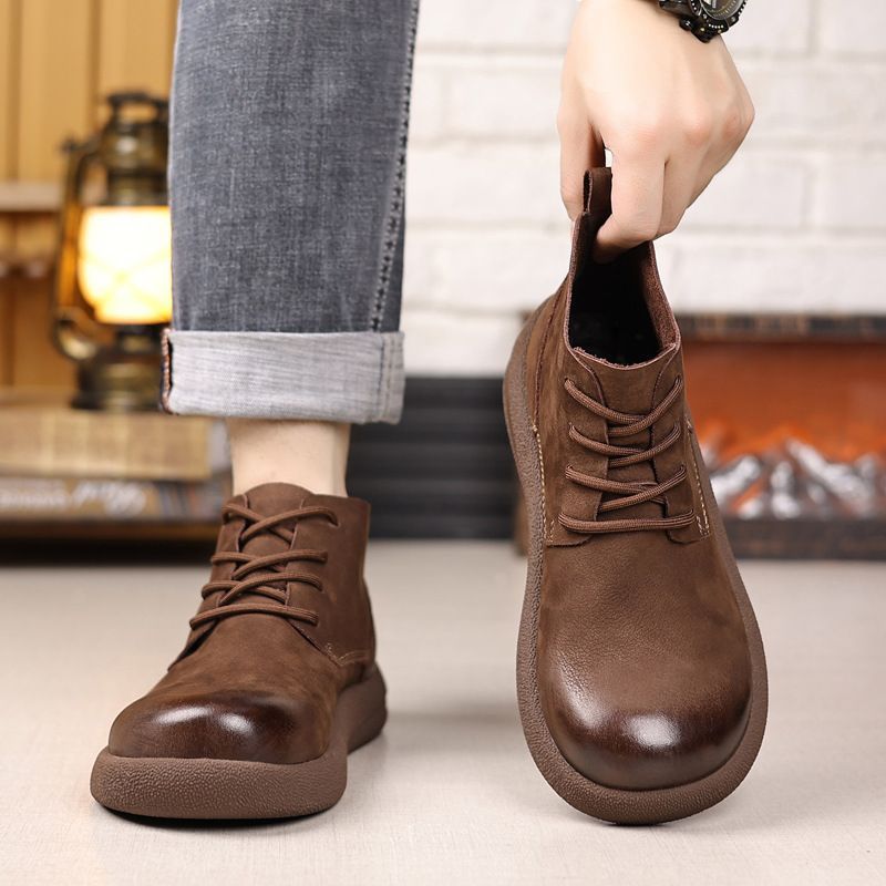 LIHUAMAO جلد البقر أحذية العمل - مراجعة Leather Work Western وسعره