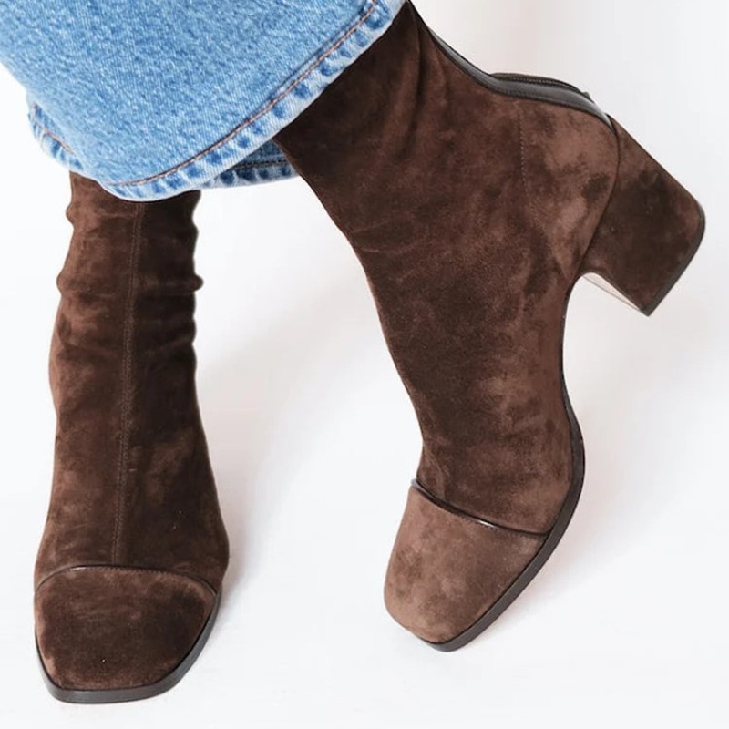 أحذية نسائية من الجلد السويدي  - مراجعة Leather Work Western وسعره